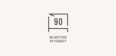Skyltsikon med texten 90 nätters bytesrätt