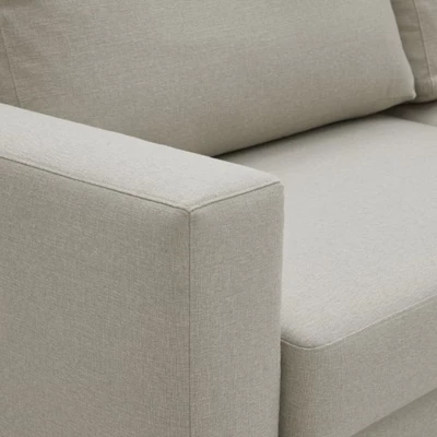 Närbild av ljust tyg.