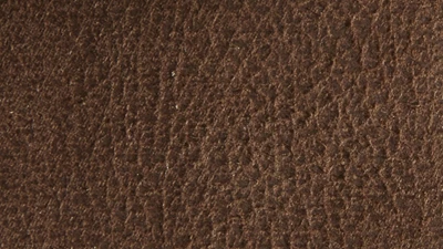 Närbild av brunt läder.