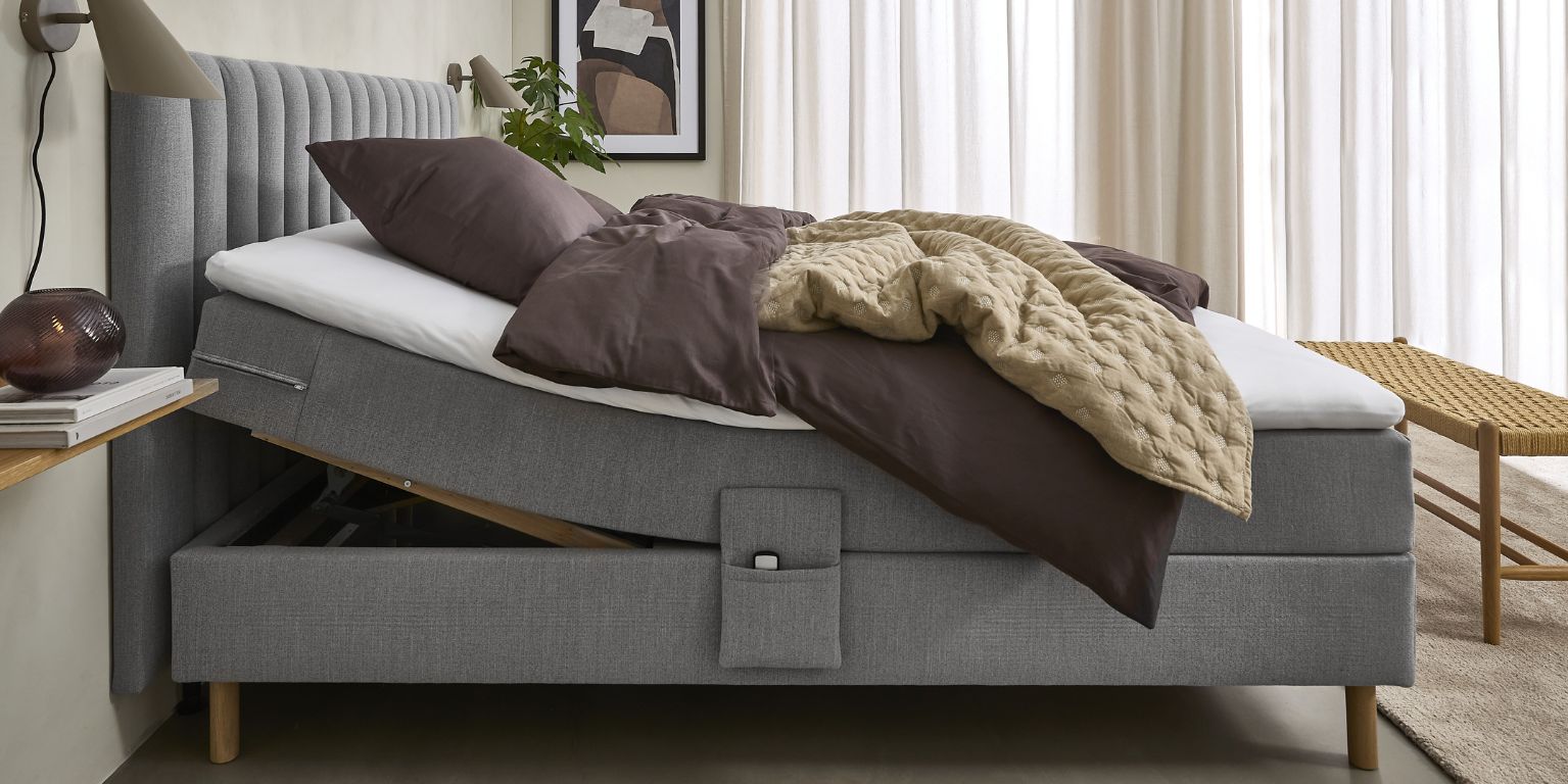 Elevationsseng set fra siden