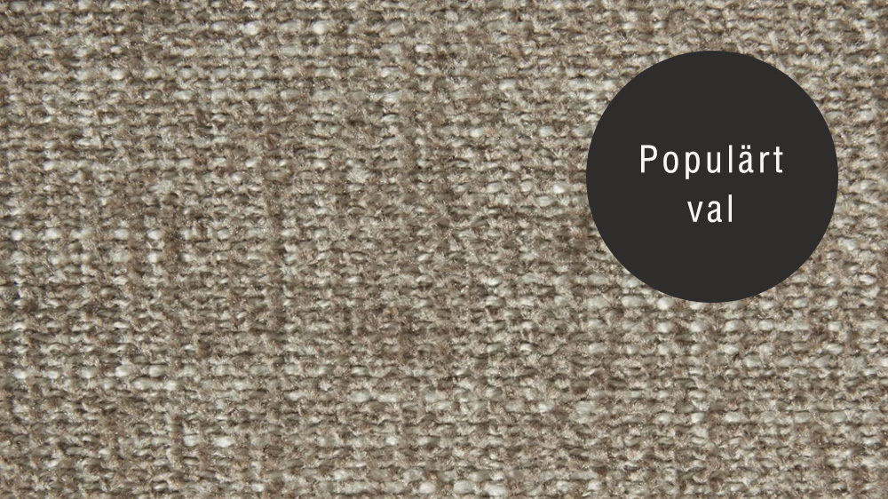 Närbild på tygprov av Verdon i nyansen sand.