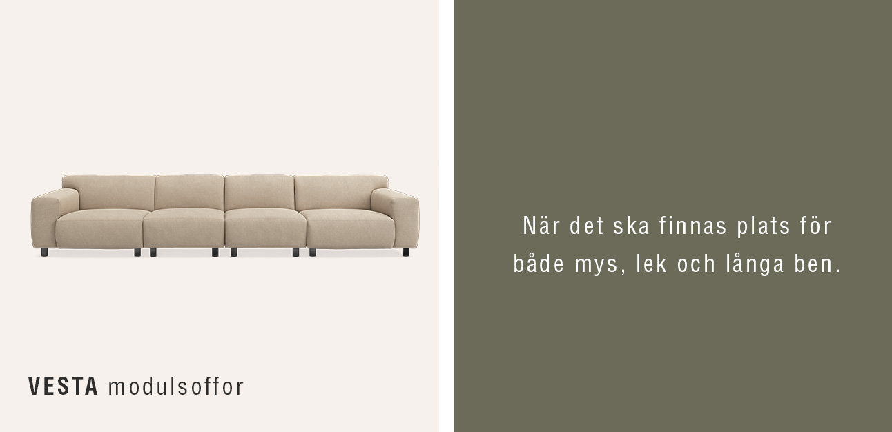 5-sits soffa i beige mot beige bakgrund