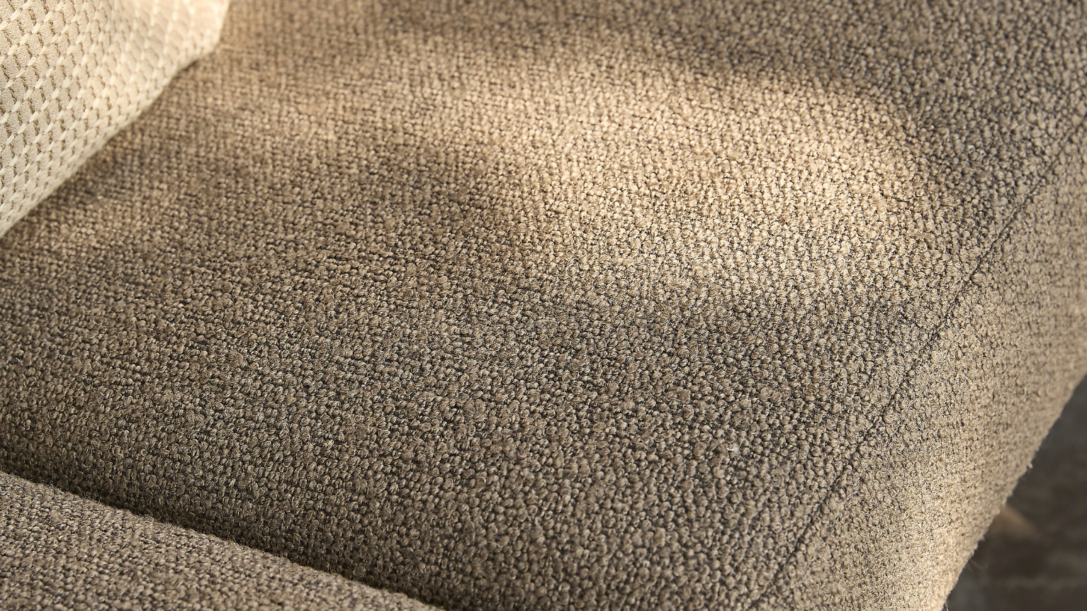 Närbild av grå textil.