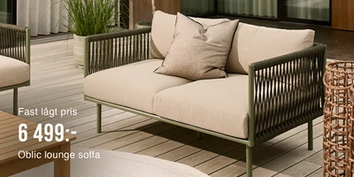 Text Image Narrow Oblic Loungesofa 1 Se 2-sits trädgårdssoffa med ljusa dynor