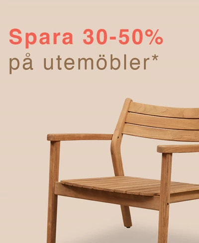 spara 30-50% på utemöbler