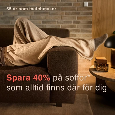 spara 40% på soffor