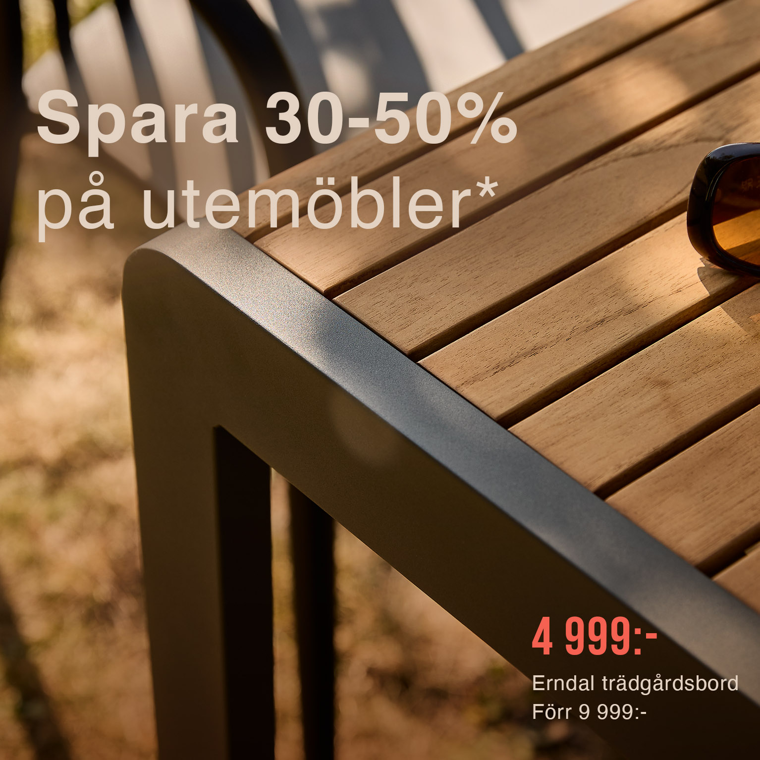 spara 30-50% på utemöbler