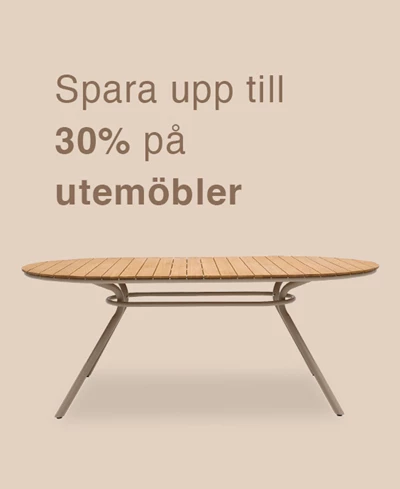 30% utemöbler