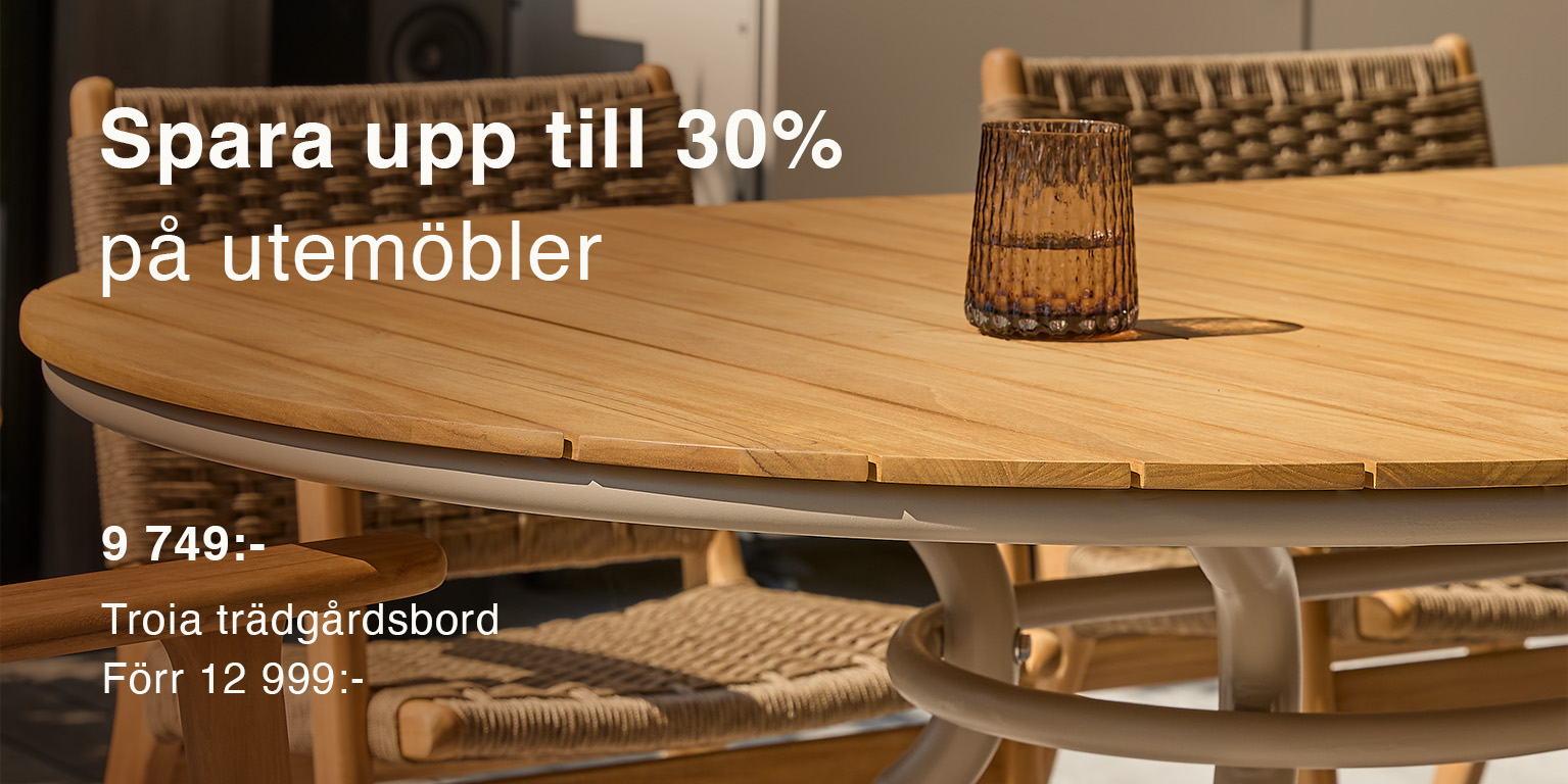 Spara upp till 50% på utemöbler*