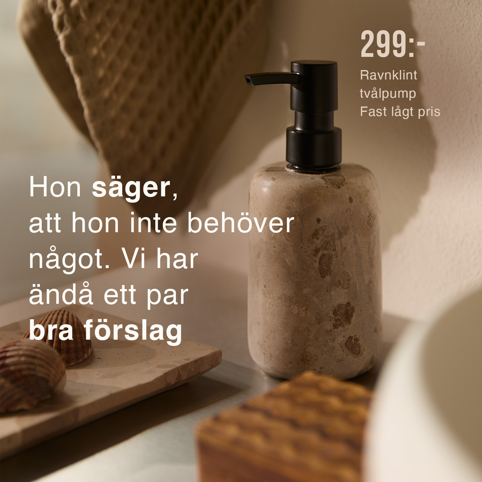Dispenser i marmor