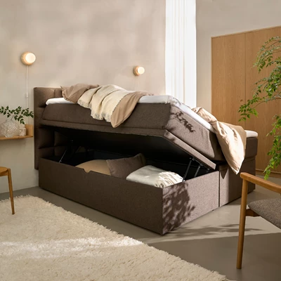 Nocturne Storage Säng med förvaring i sovrum