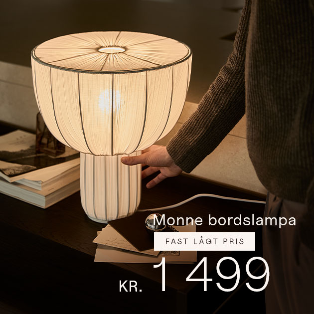 Organiskt formad bordslampa i glas