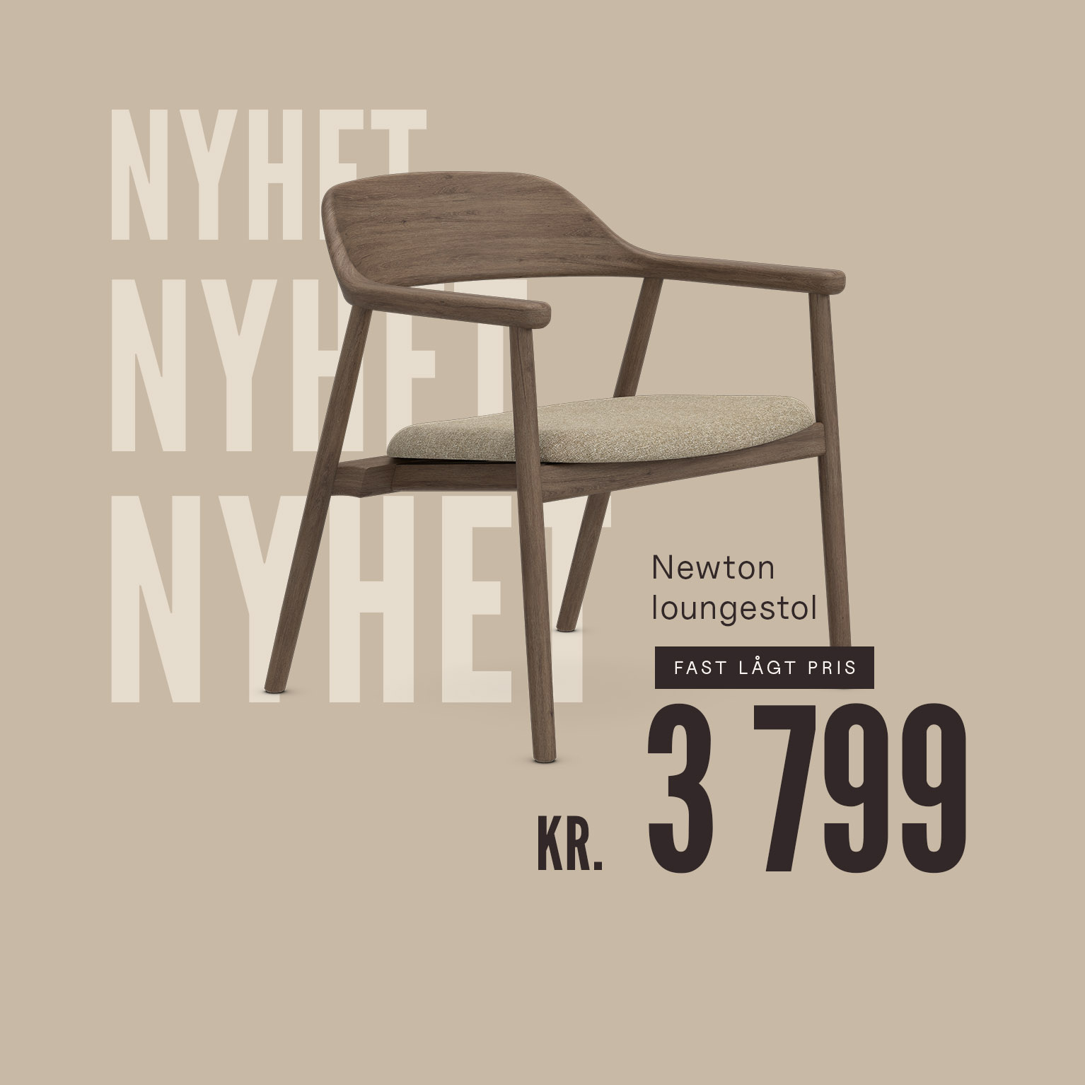newton loungestol 3799:-