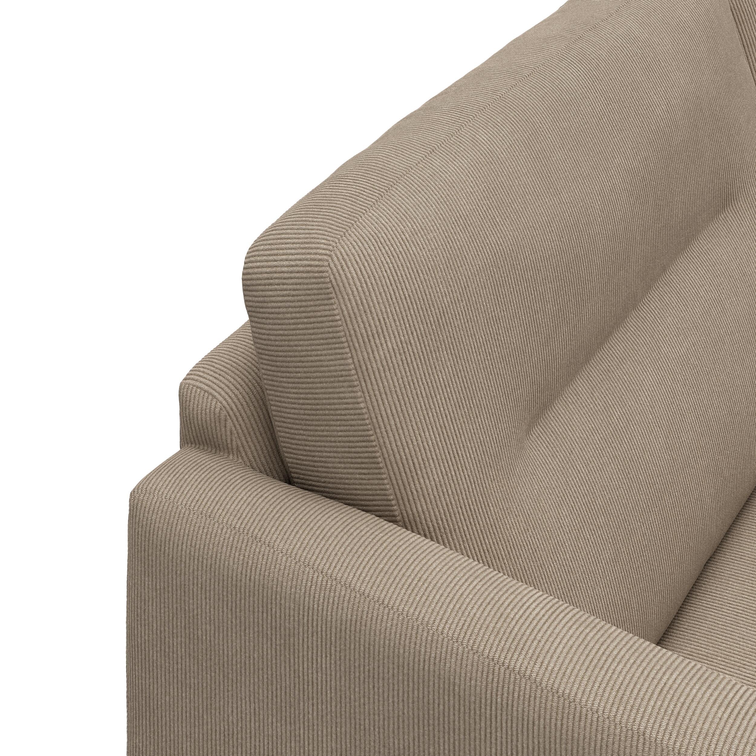 Larvik högervänd soffa med schäslong 