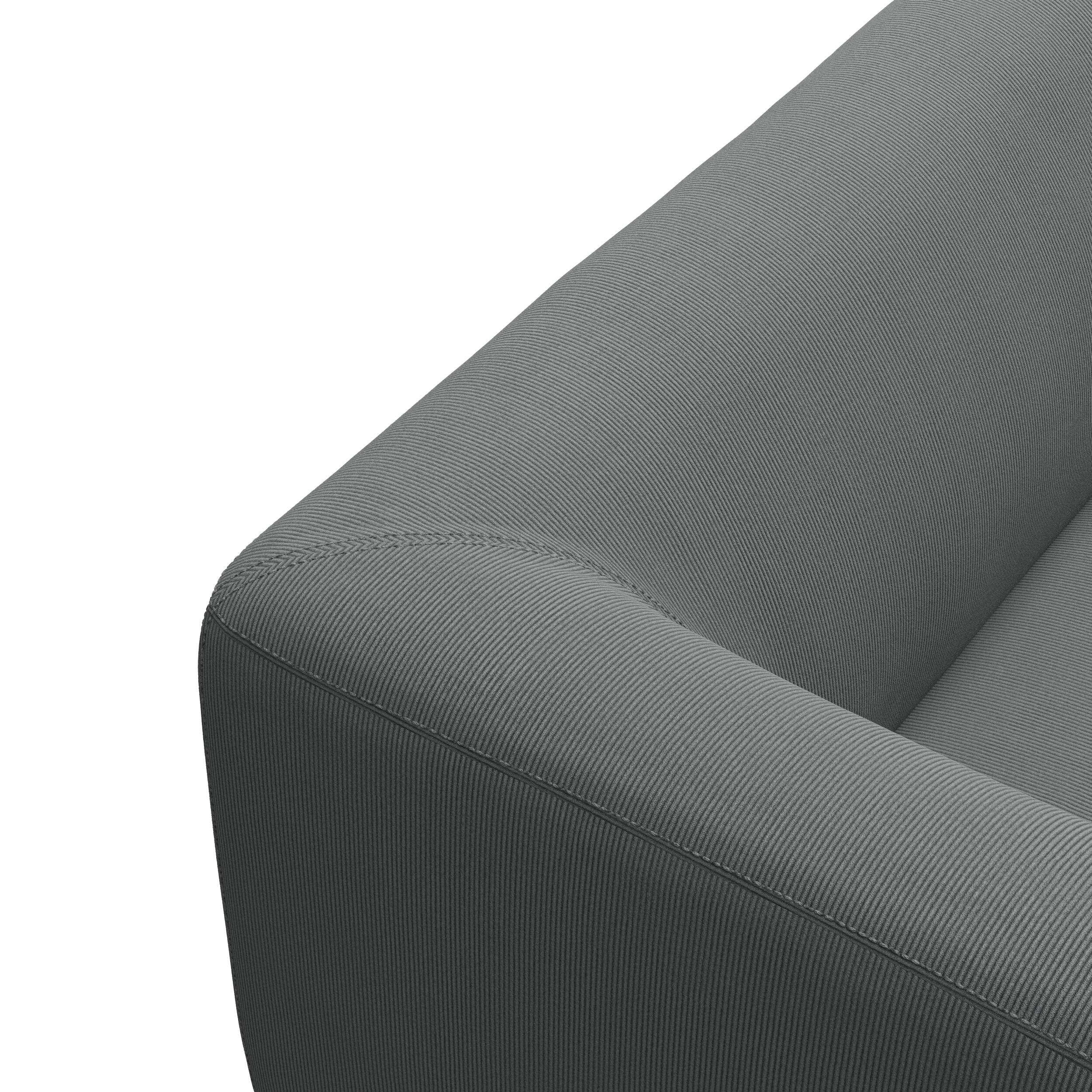 Land högervänd hörnsoffa med puffavslutning 