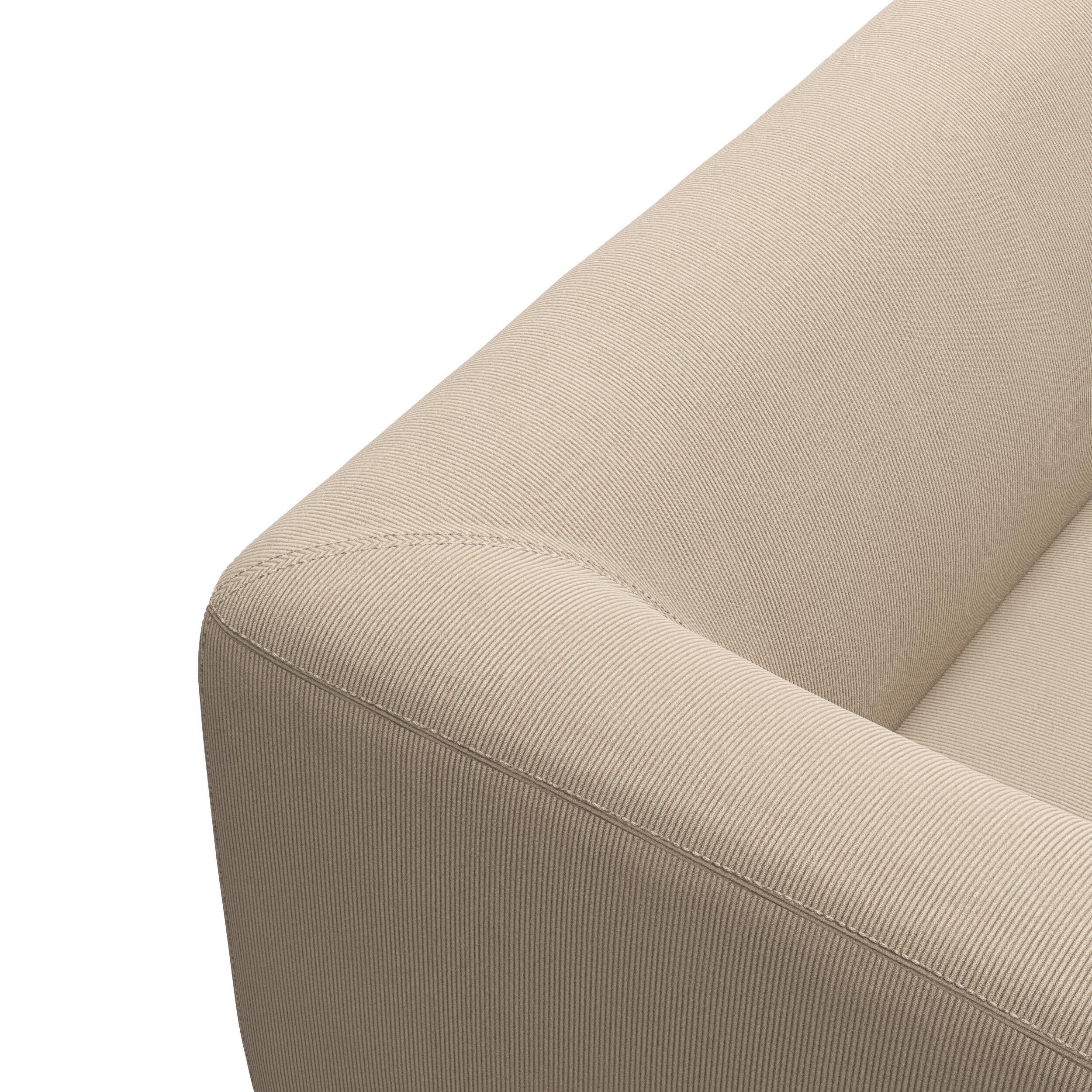 Land högervänd hörnsoffa med puffavslutning 