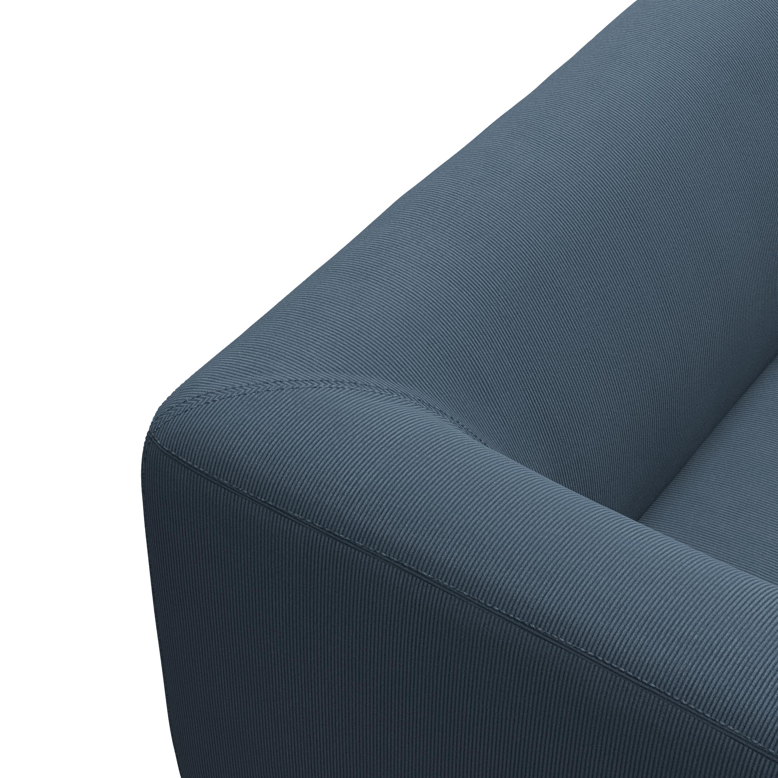 Land högervänd hörnsoffa med puffavslutning 