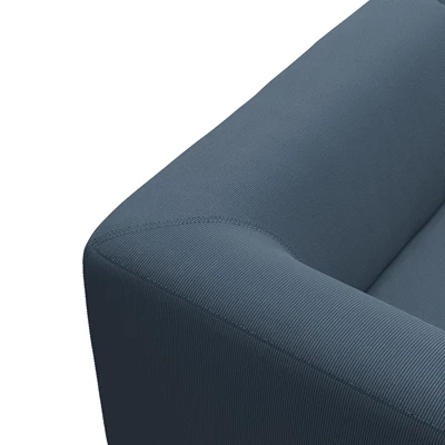 Land vänstervänd hörnsoffa med puffavslutning