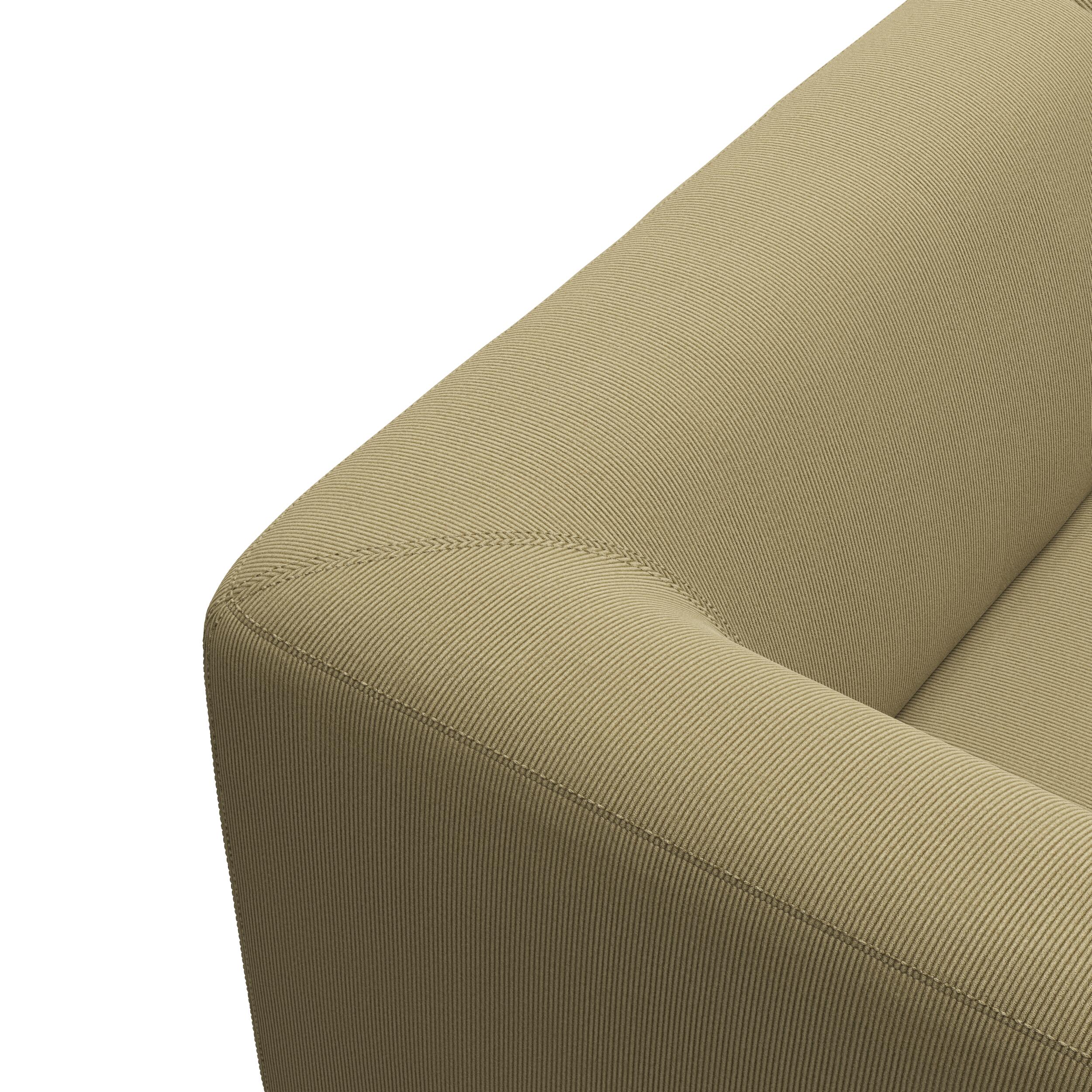 Land vänstervänd hörnsoffa med puffavslutning 