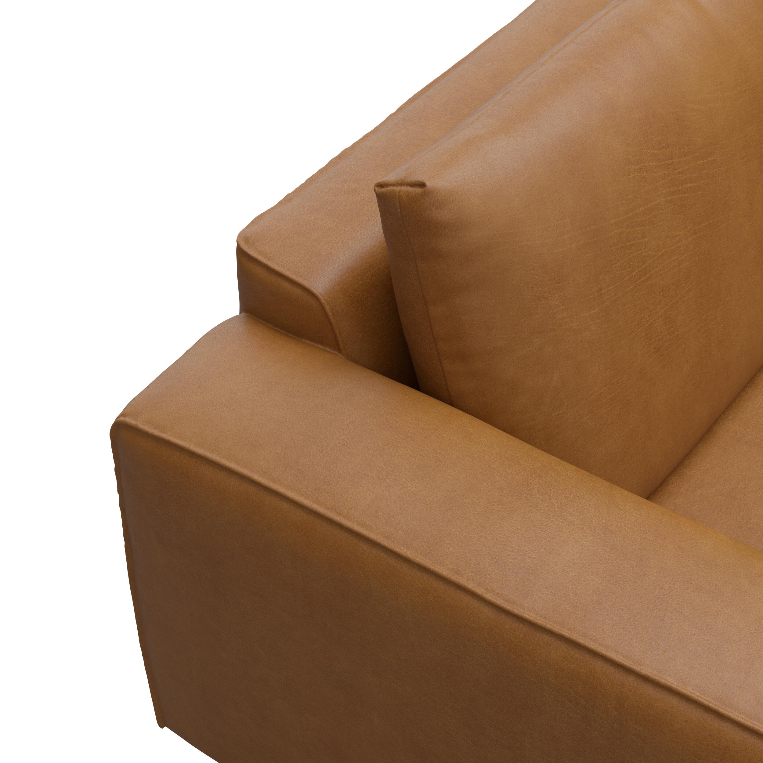 Nyland högervänd hörnsoffa med puffavslutning 