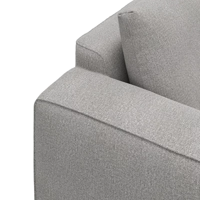 Nyland högervänd hörnsoffa med puffavslutning