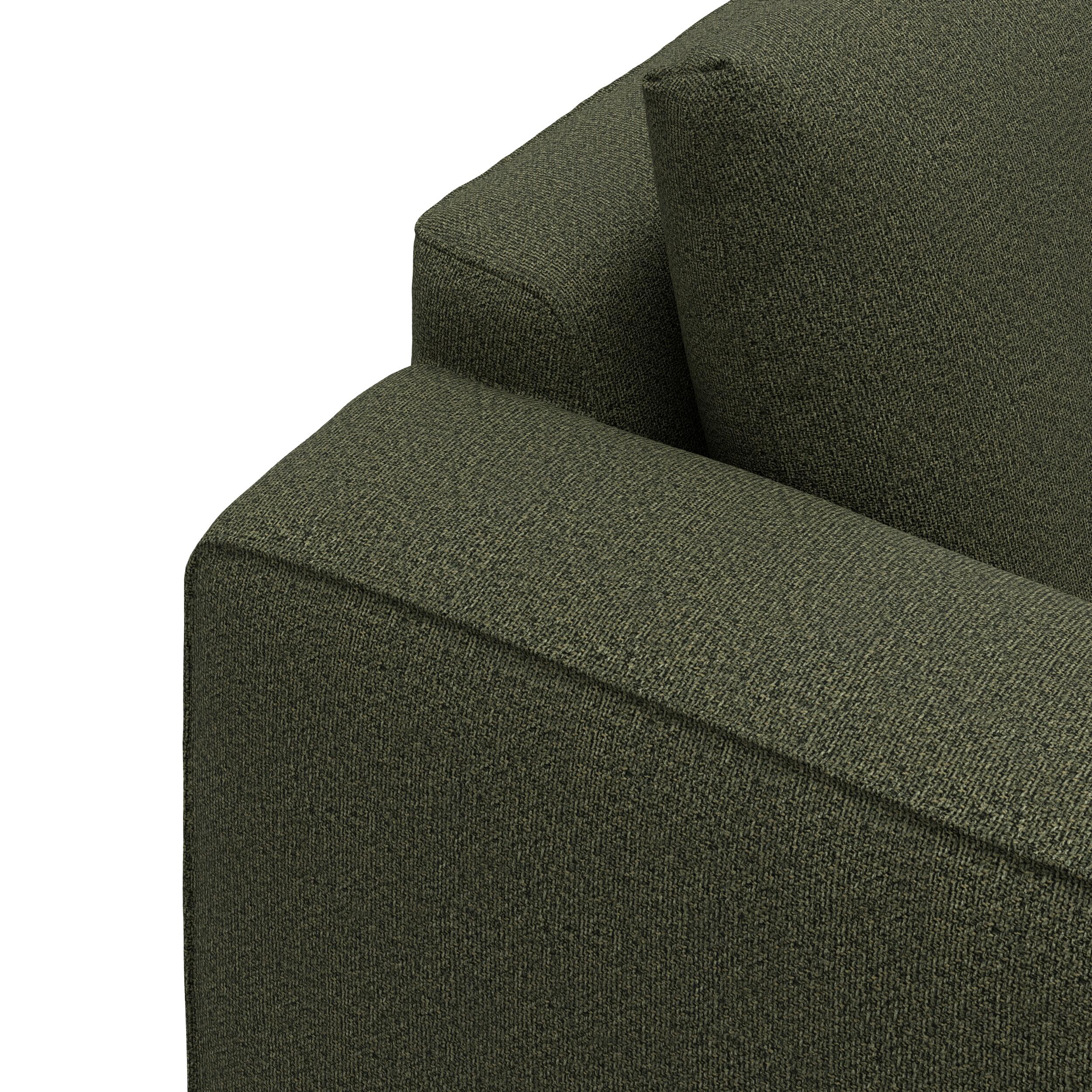 Nyland högervänd hörnsoffa med puffavslutning 