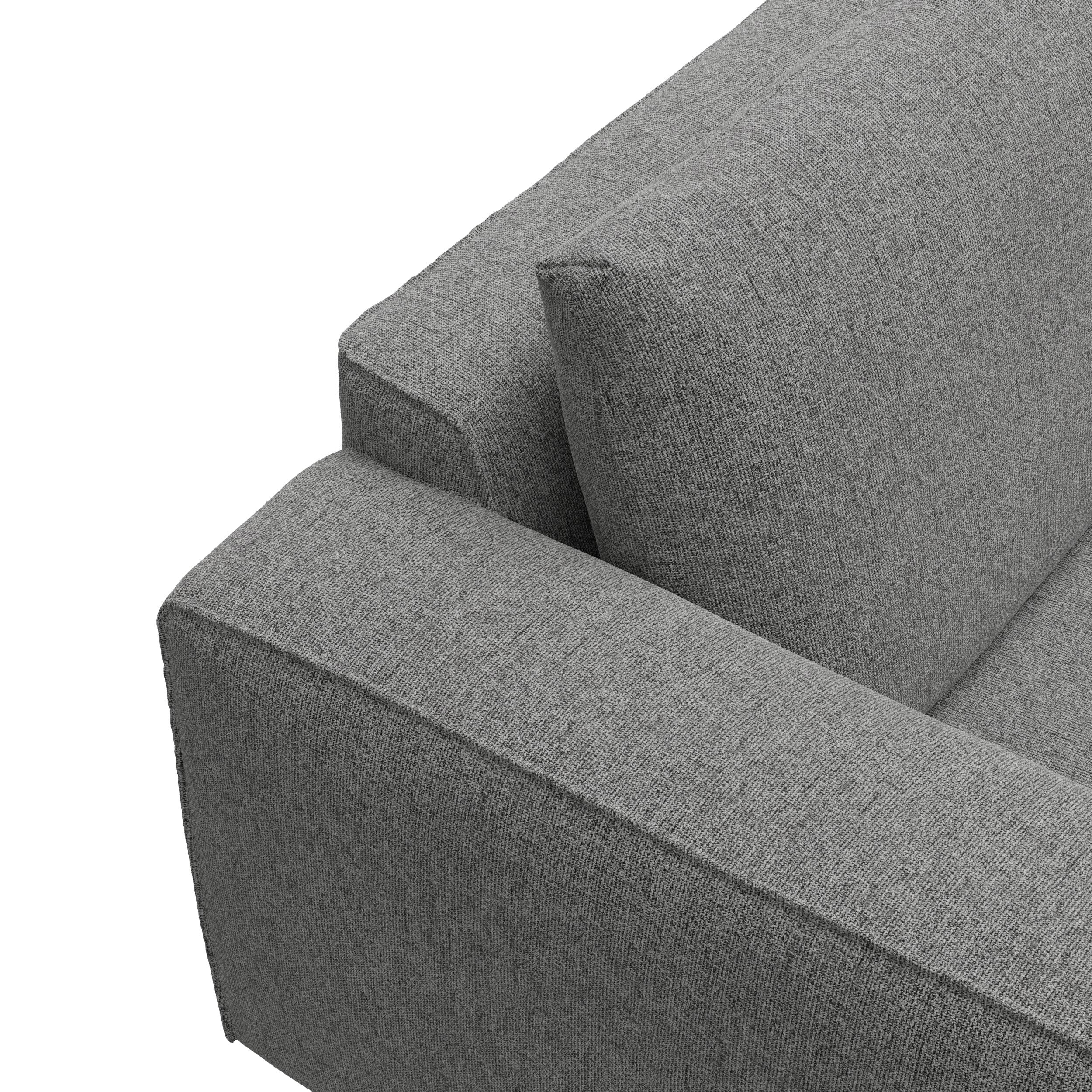 Nyland högervänd hörnsoffa med puffavslutning 