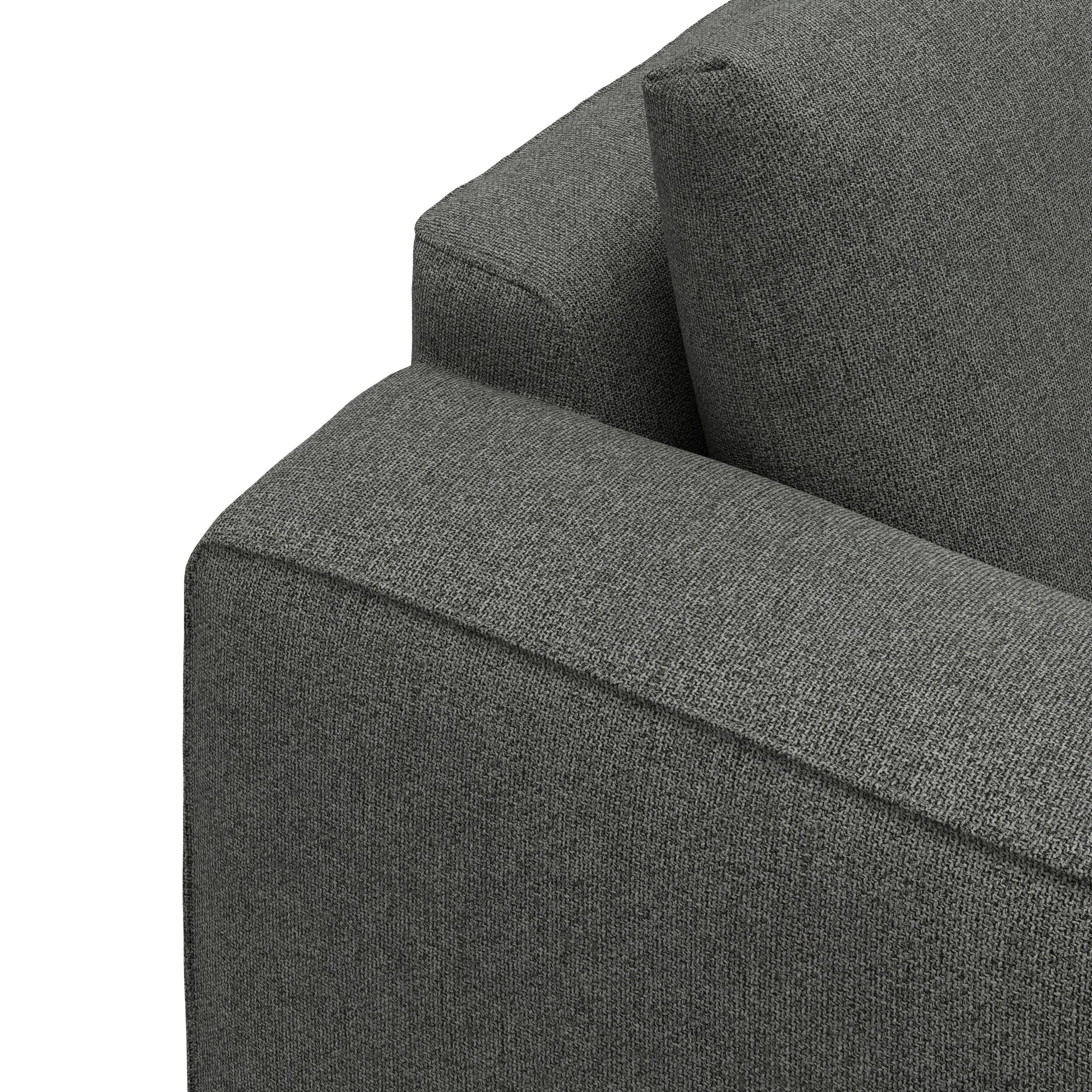 Nyland högervänd hörnsoffa med puffavslutning 