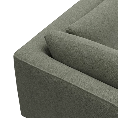 Nyland vänstervänd hörnsoffa med puffavslutning