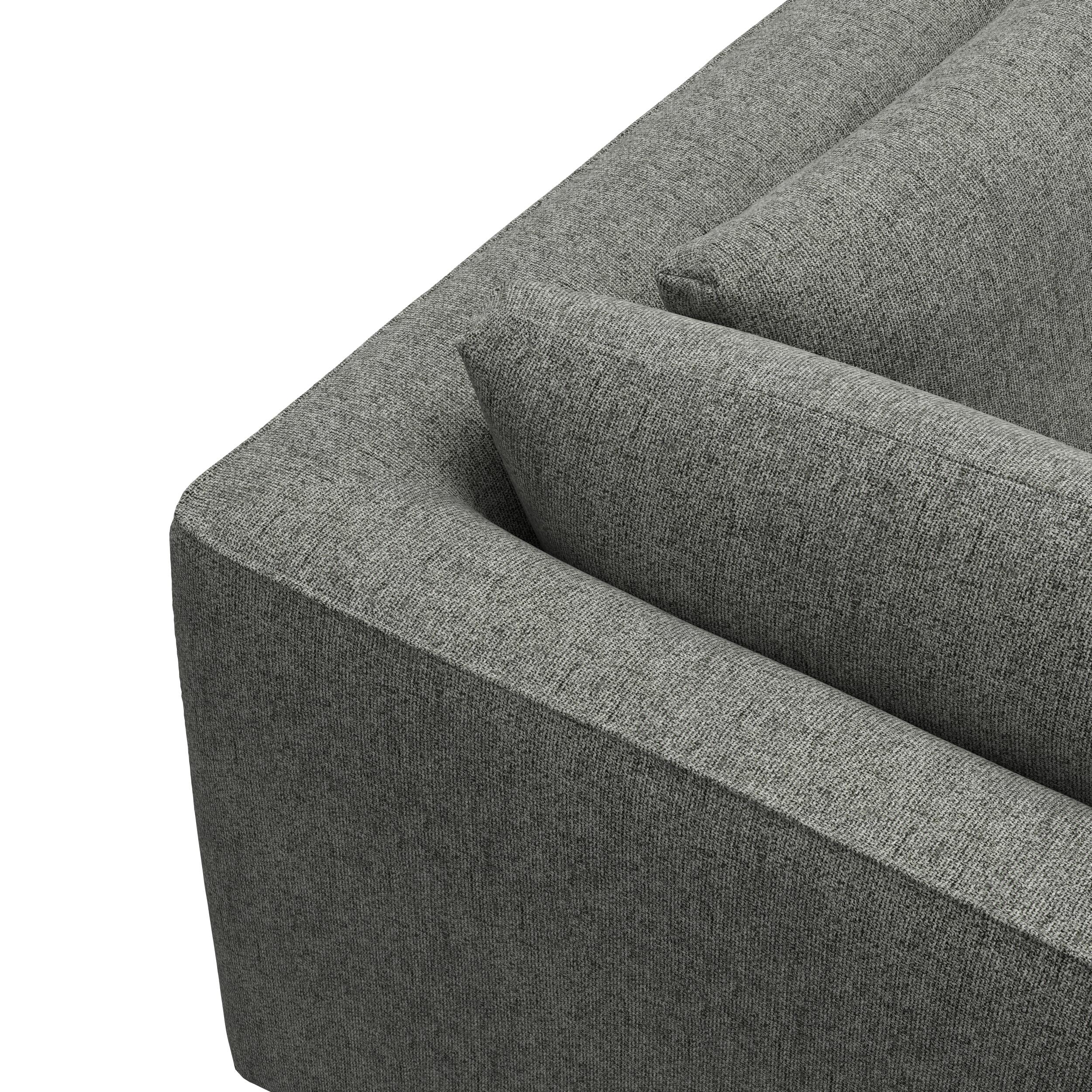 Nyland vänstervänd hörnsoffa med puffavslutning 