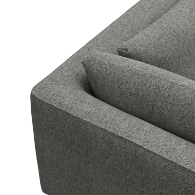 Nyland vänstervänd hörnsoffa med puffavslutning