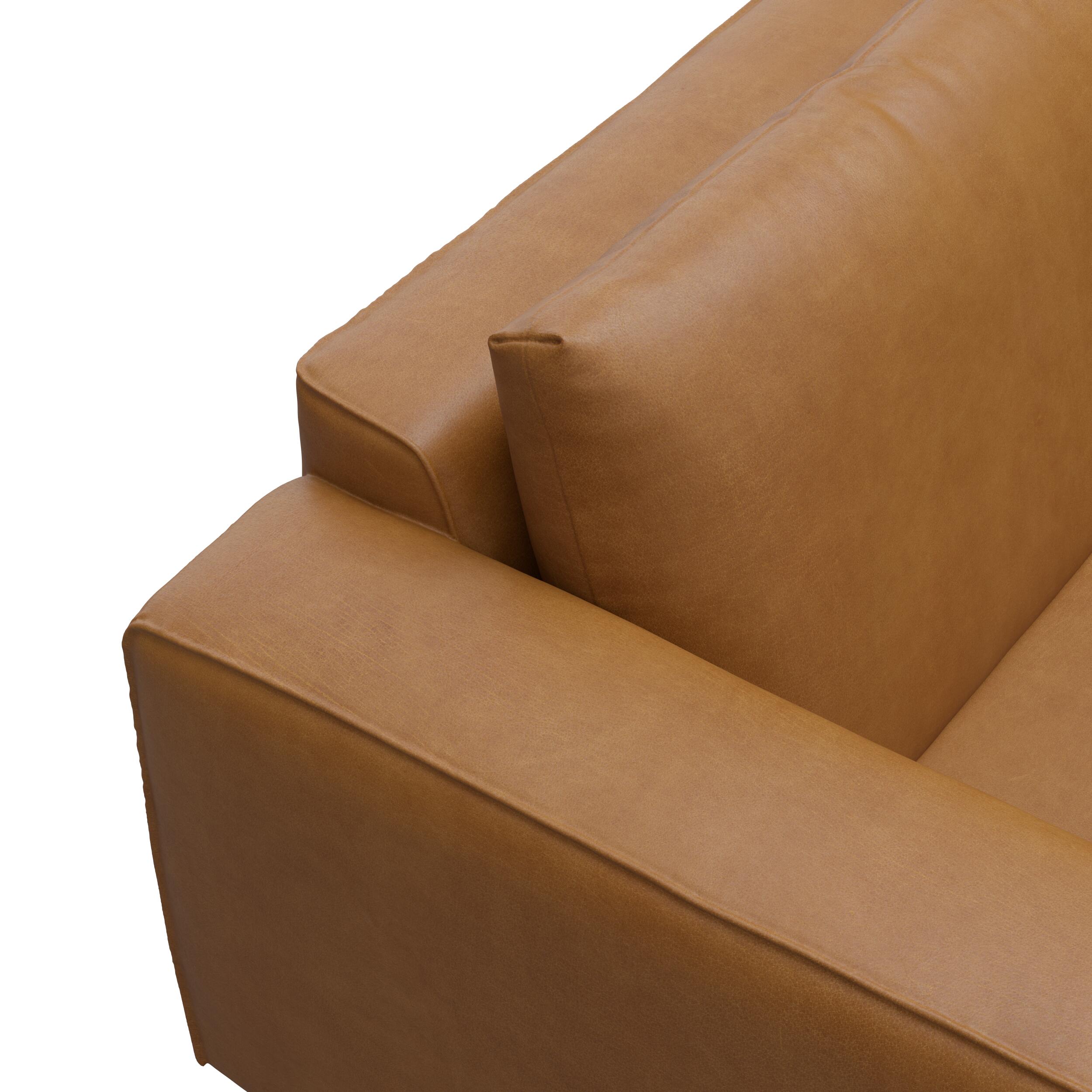 Nyland högervänd hörnsoffa med puffavslutning 