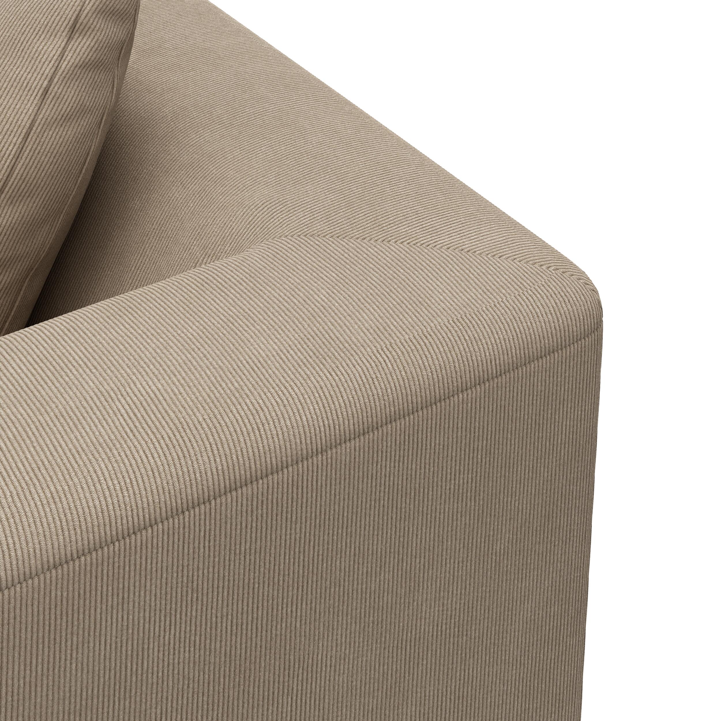 Solaro vänstervänd hörnsoffa med puffavslutning 