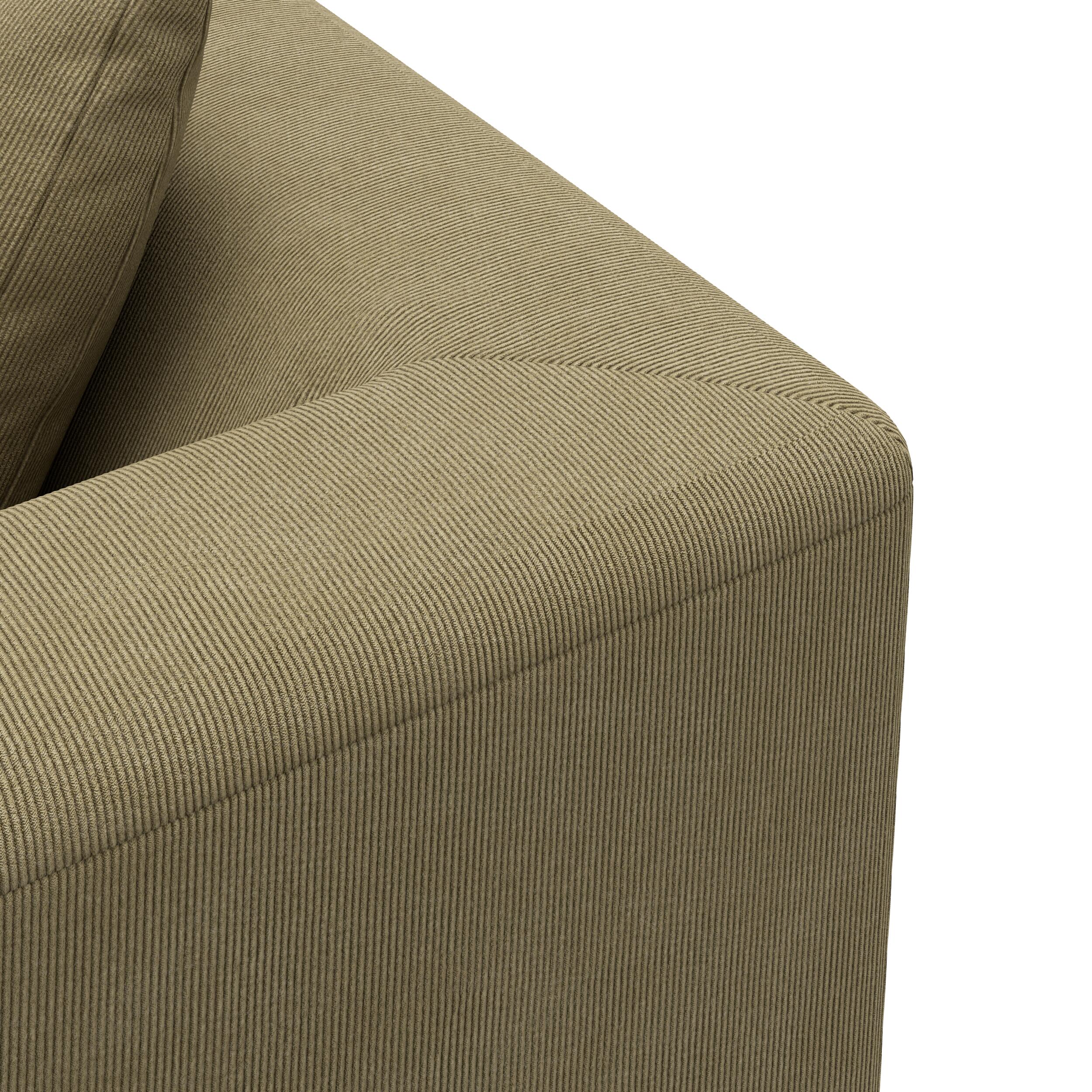 Solaro vänstervänd hörnsoffa med puffavslutning 