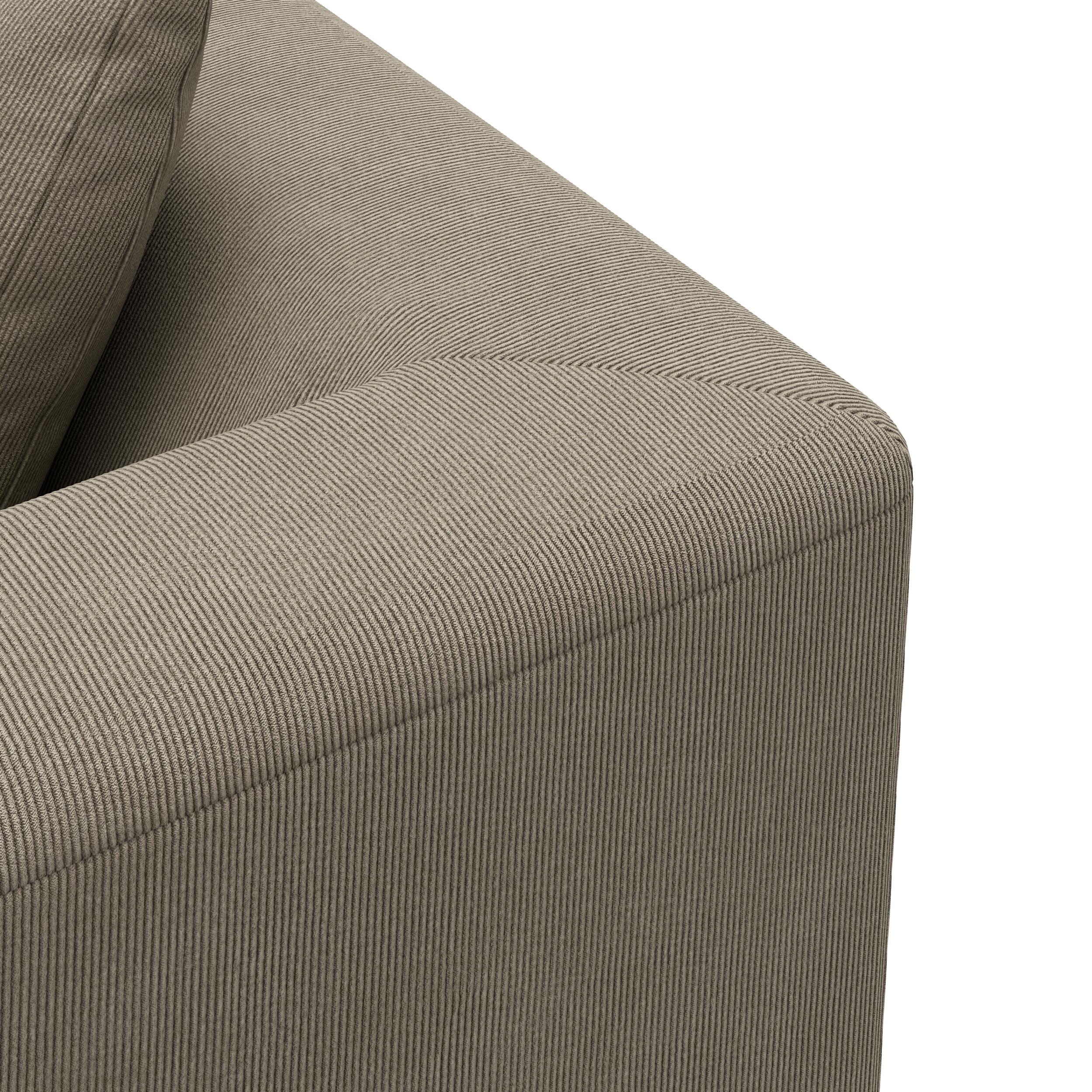 Solaro vänstervänd hörnsoffa med puffavslutning 