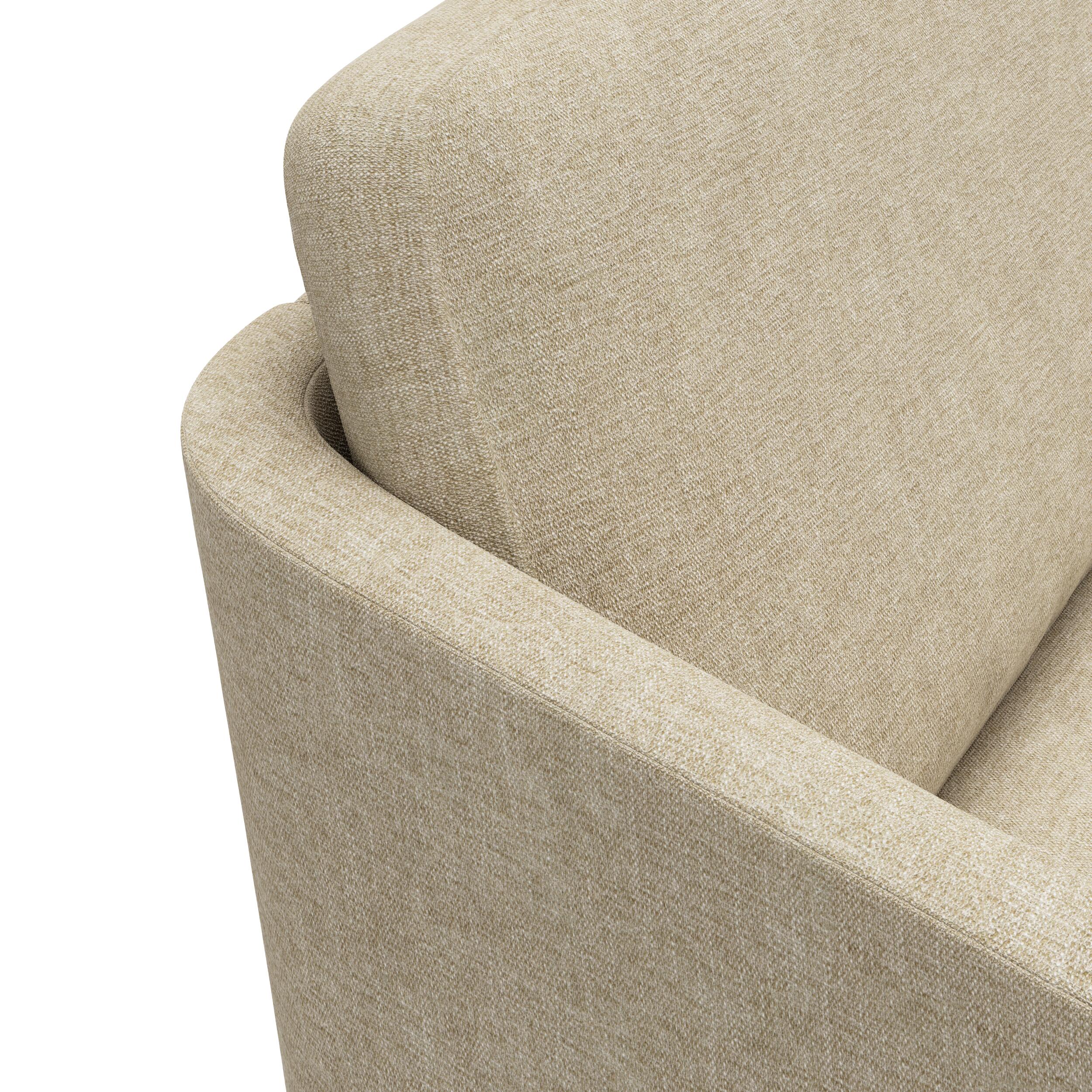 Timian högervänd hörnsoffa med puffavslutning 