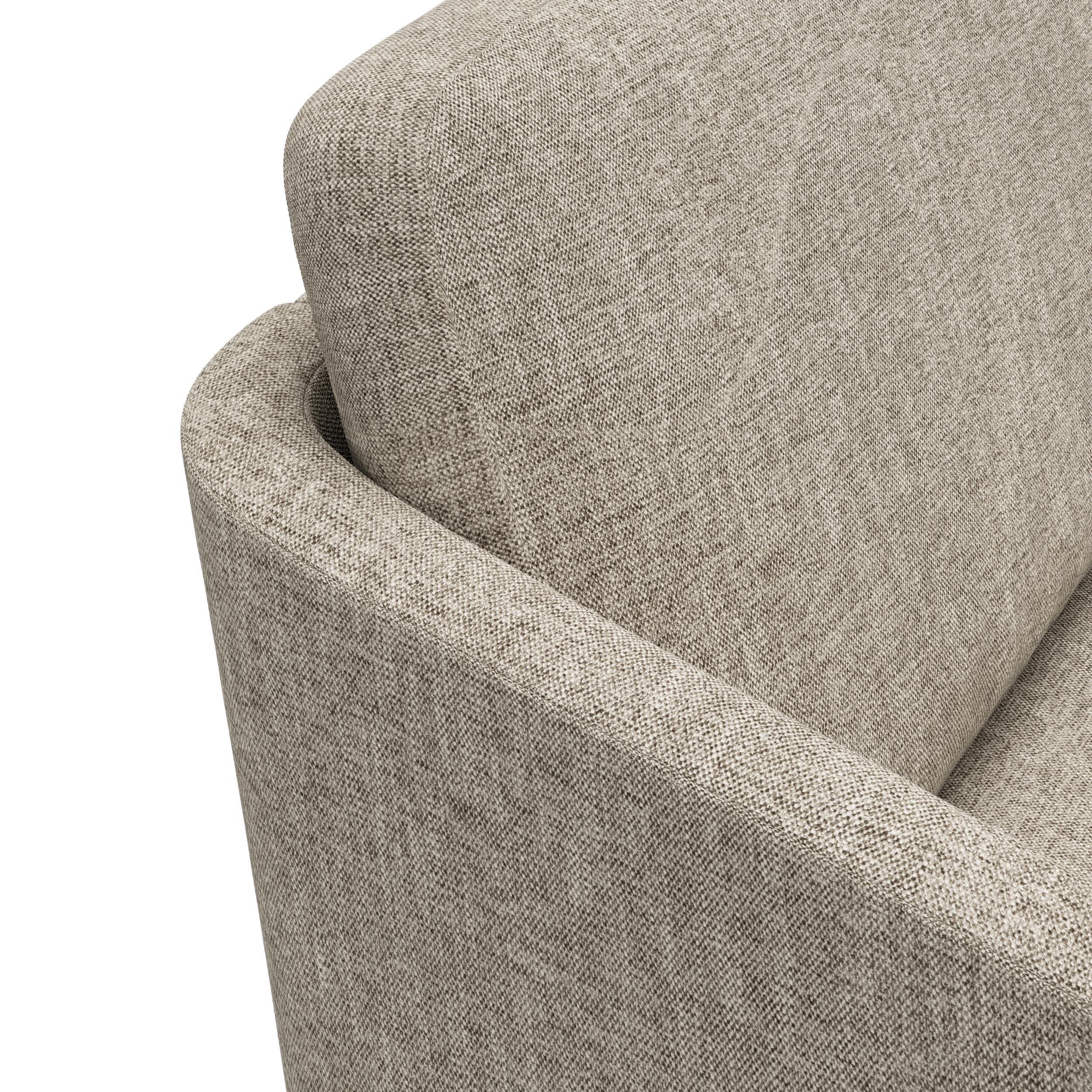 Timian högervänd hörnsoffa med puffavslutning 