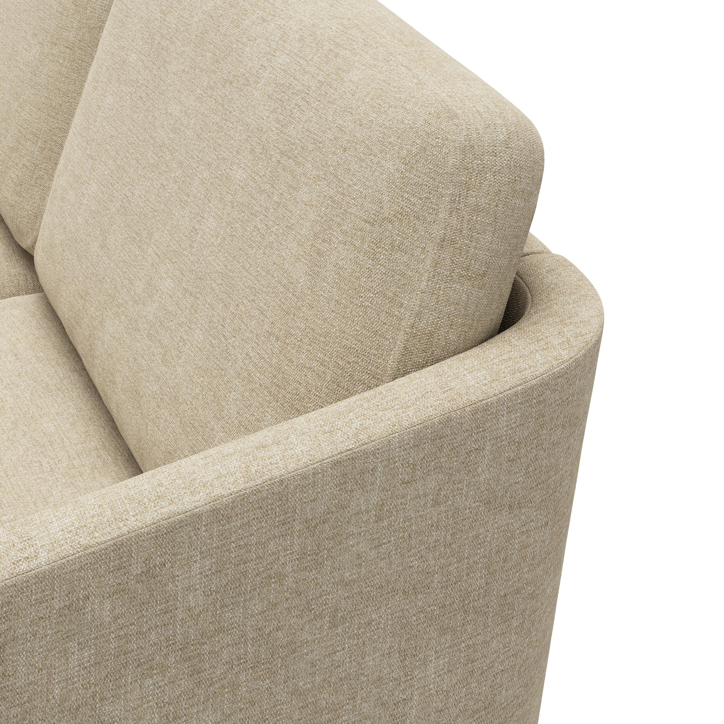 Timian vänstervänd hörnsoffa med puffavslutning 