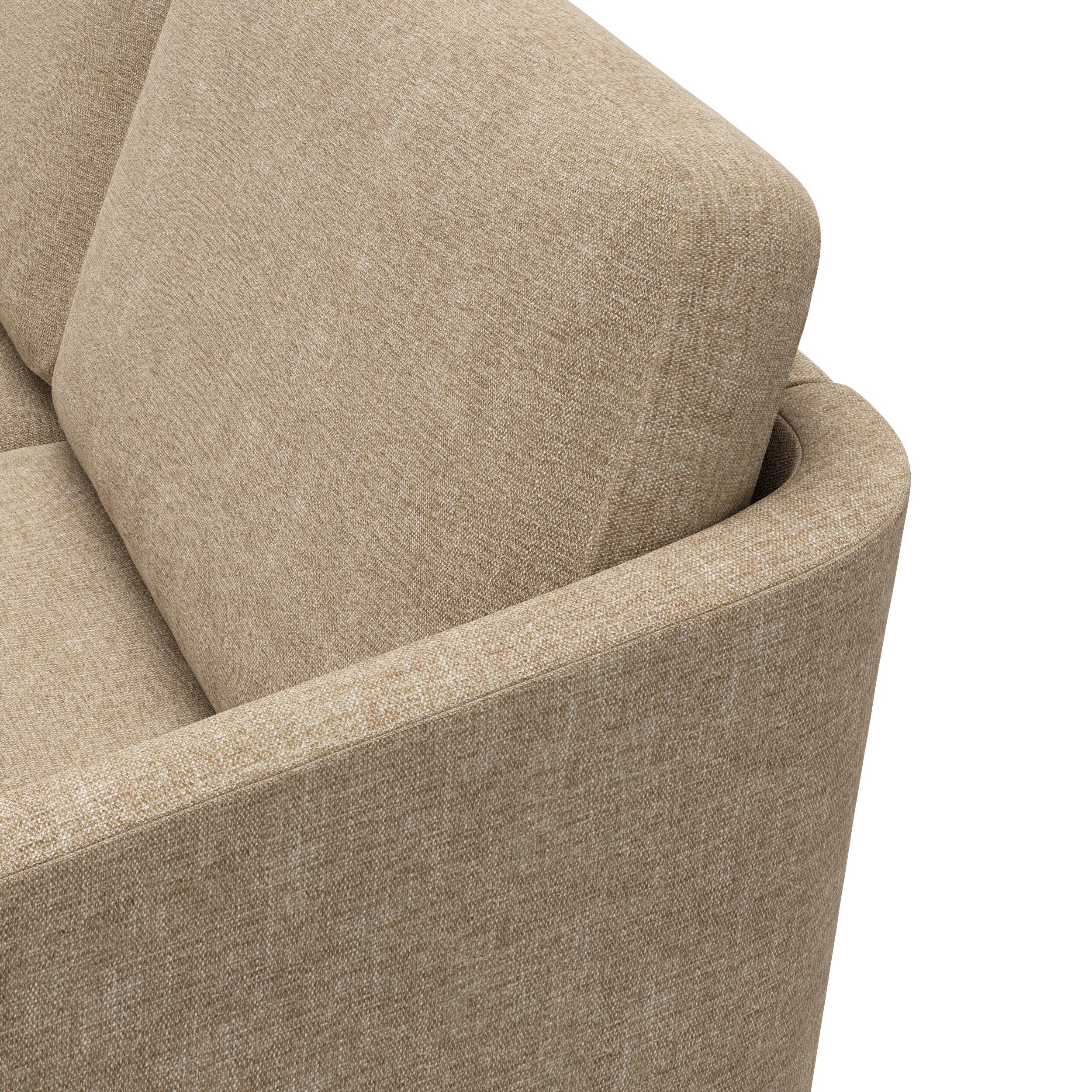 Timian vänstervänd hörnsoffa med puffavslutning 