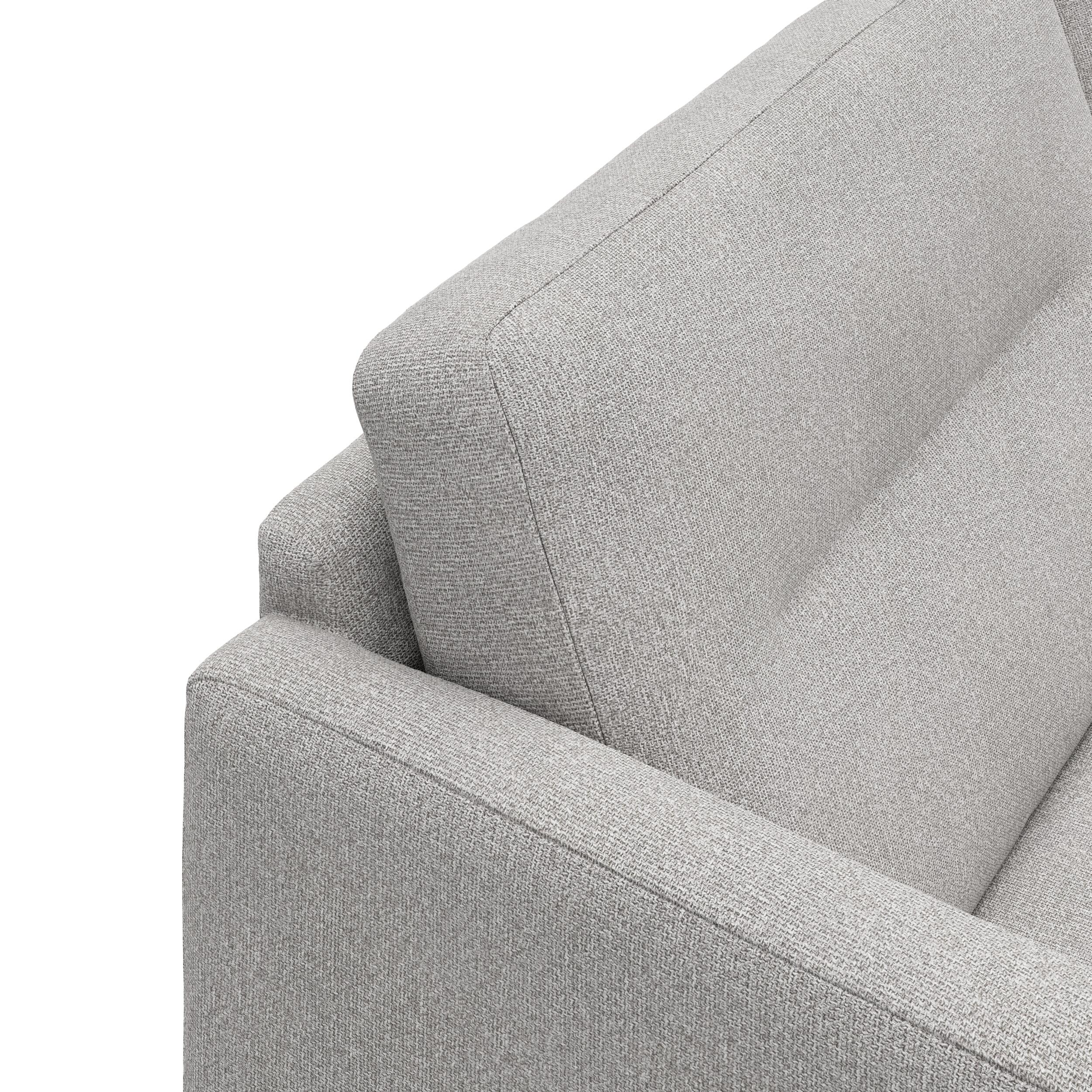 Larvik högervänd hörnsoffa med puffavslutning 