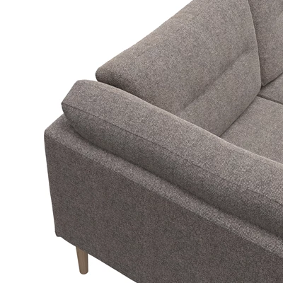 Larvik vänstervänd hörnsoffa med puffavslutning