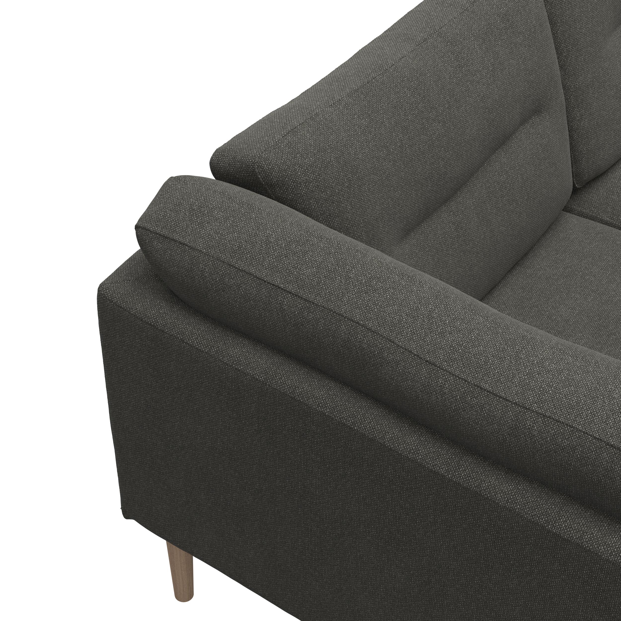 Larvik vänstervänd hörnsoffa med puffavslutning 