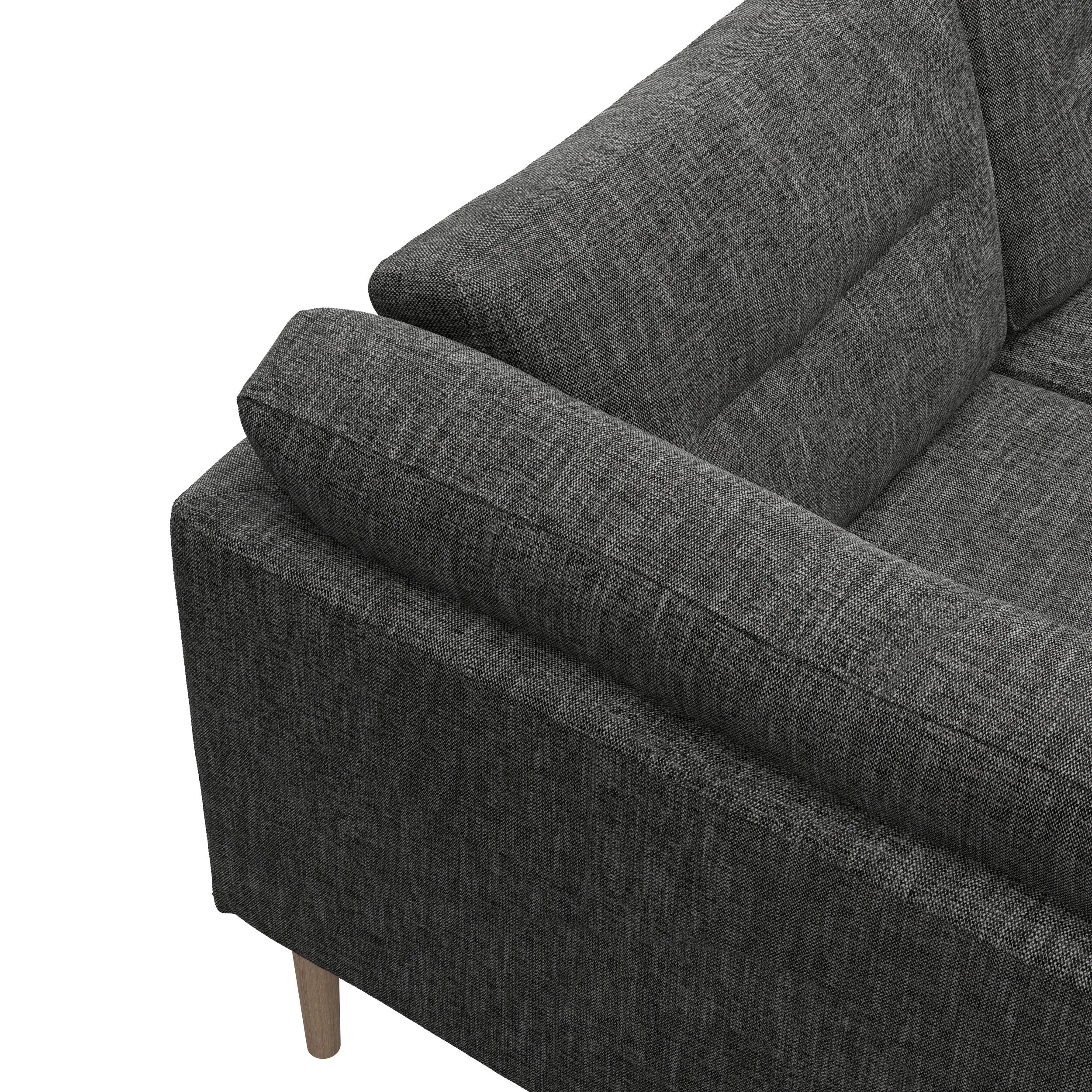 Larvik vänstervänd hörnsoffa med puffavslutning 