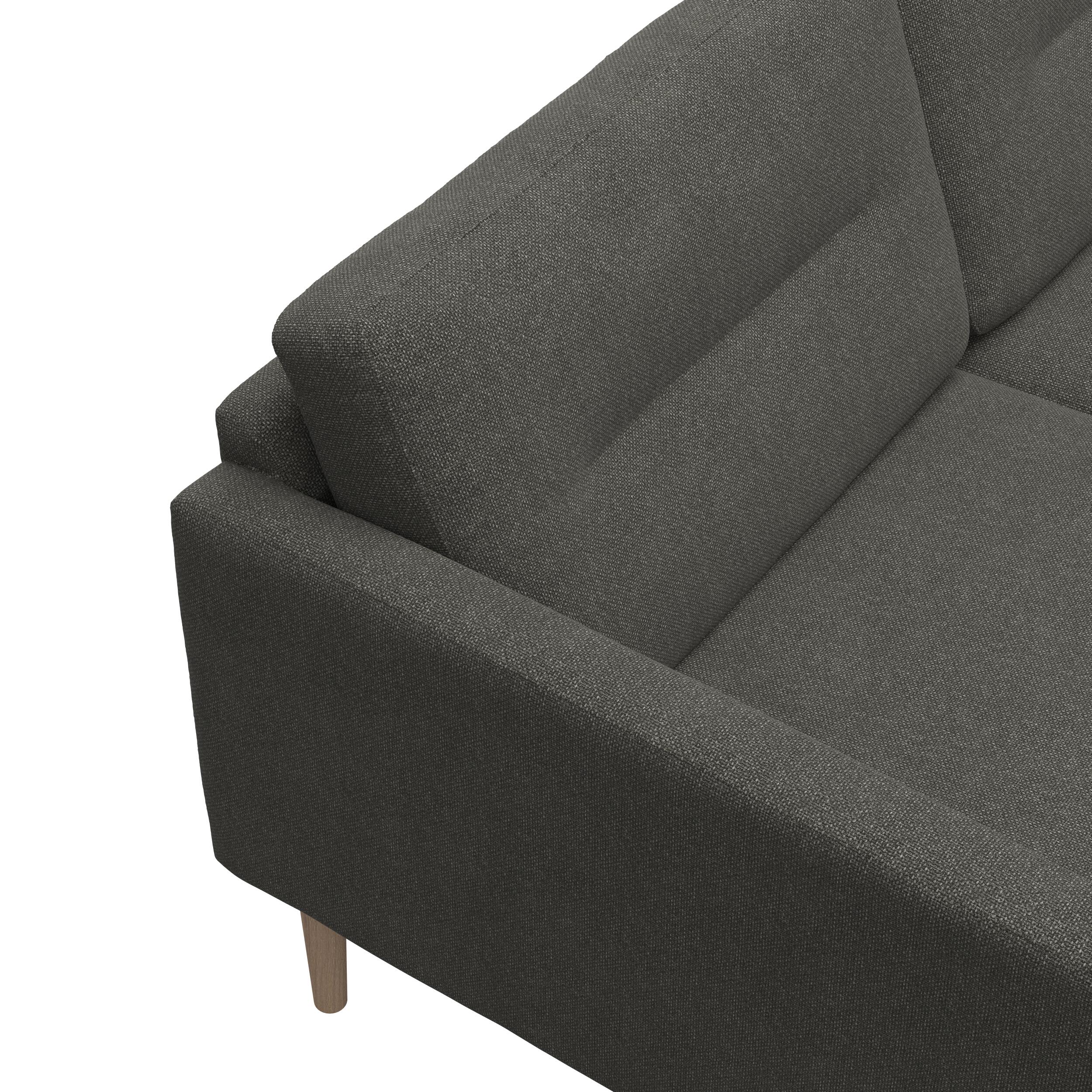 Larvik högervänd hörnsoffa med puffavslutning 