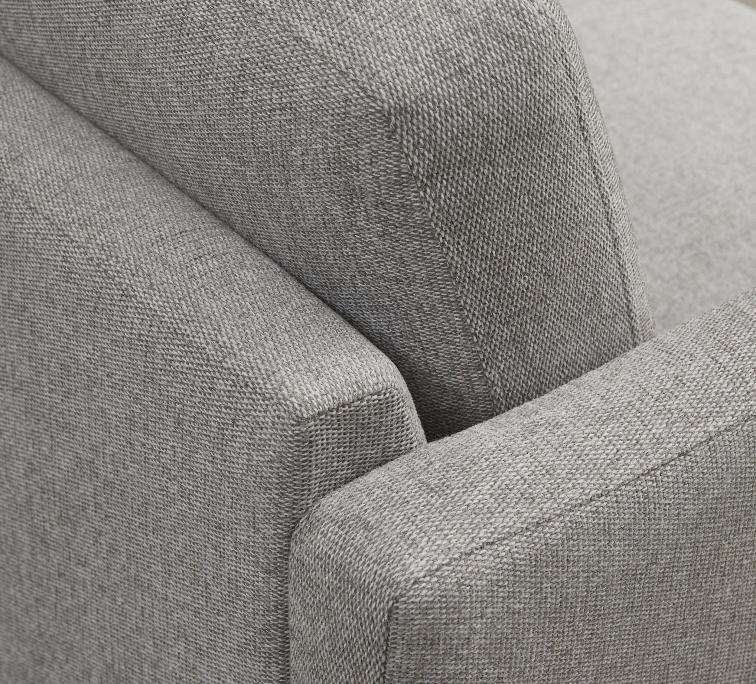 Larvik högervänd hörnsoffa med puffavslutning 