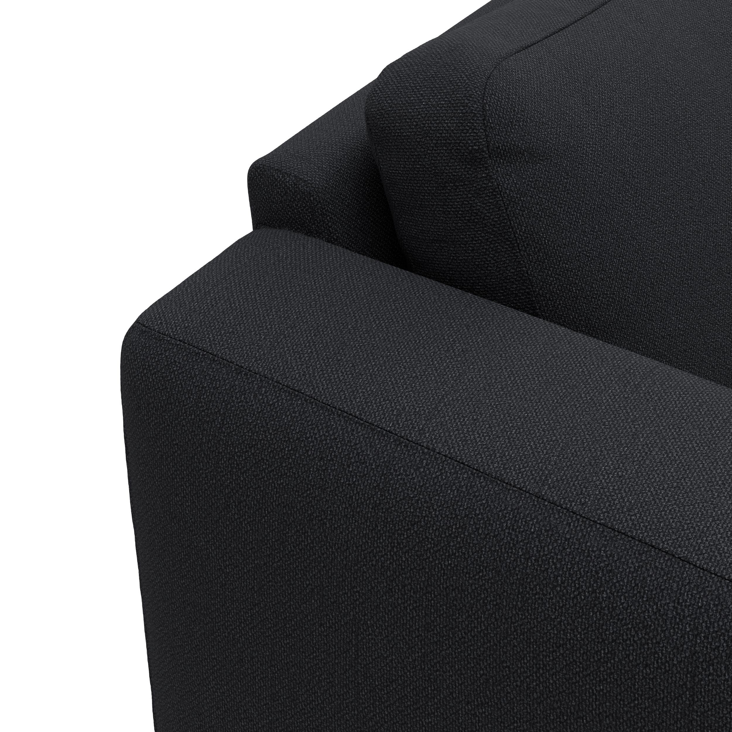 Lean högervänd soffa med schäslong 