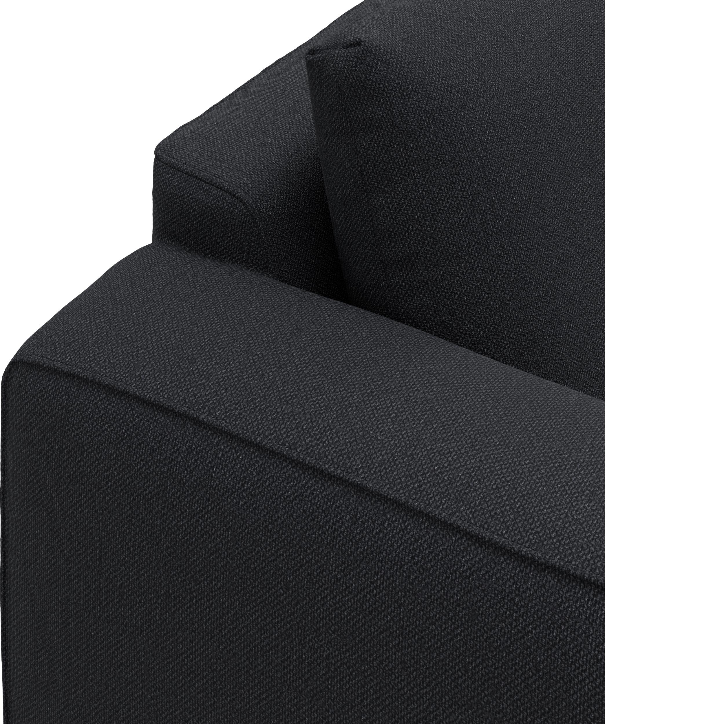 Nyland högervänd hörnsoffa med puffavslutning 