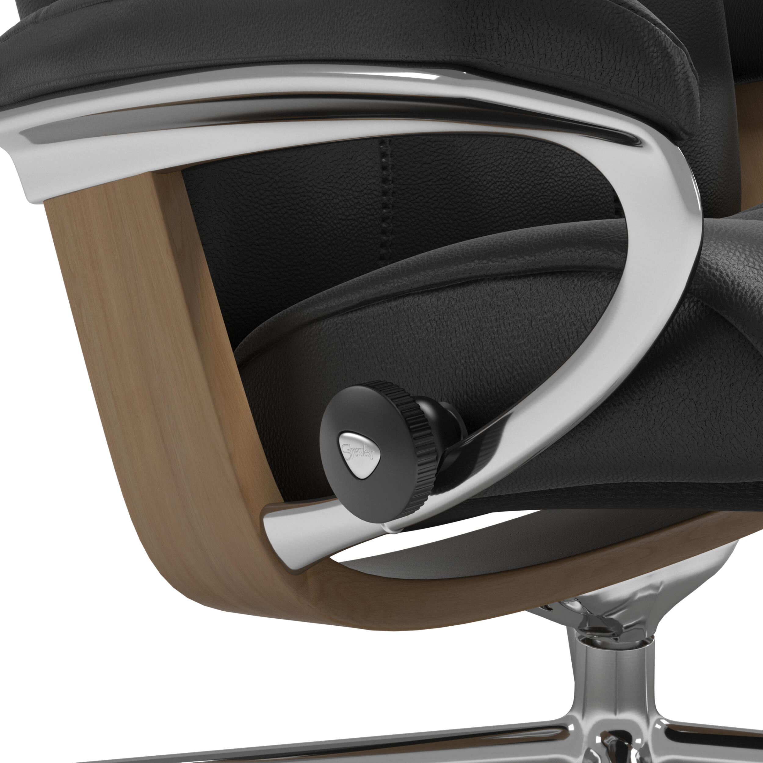 Stressless Consul S fåtölj & fotpall 