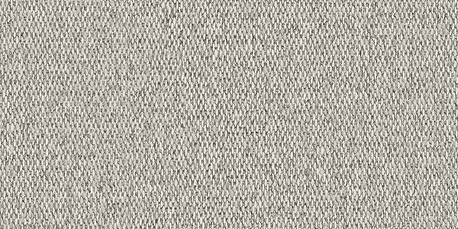 Närbild av textilen Grey – Bliss 12 med en neutral grå nyans och melerad, vävd struktur.