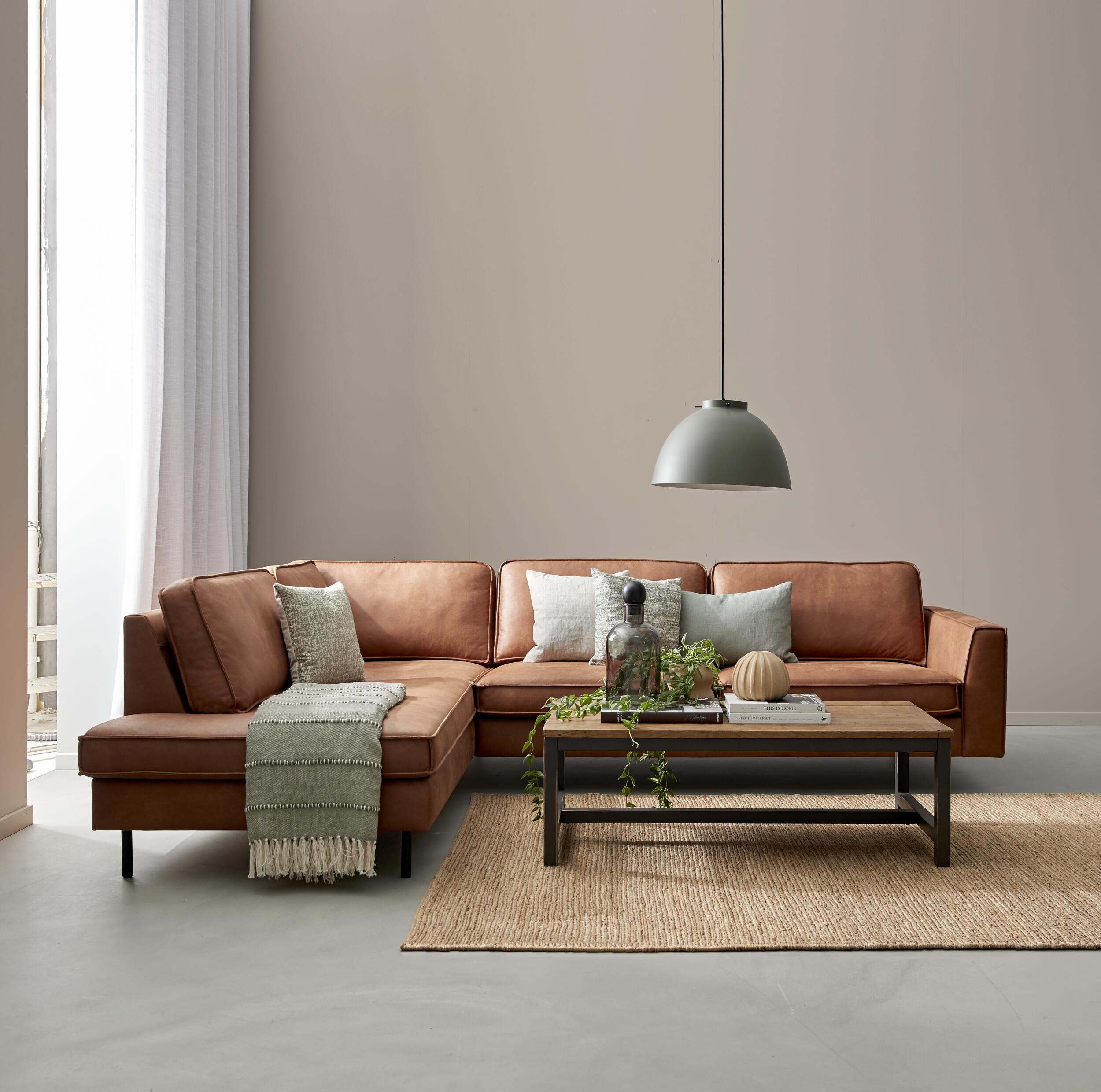 Scott vänstervänd hörnsoffa med puffavslutning 